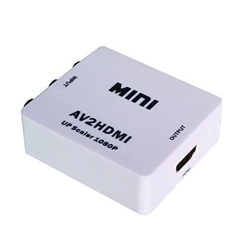 Kingwing® RCA AV HDMI Converter Adapter Composite CVBS Mini HDMI AV2HDMI DVD Converter 720p 1080p p - Billigt pris