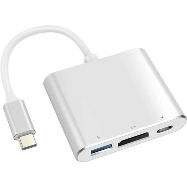 USB C till HDMI Adapter Typ C Adapter Multiport AV Converter med 4K HDMI-utgång USB C Hub-port och laddningsport[L696]