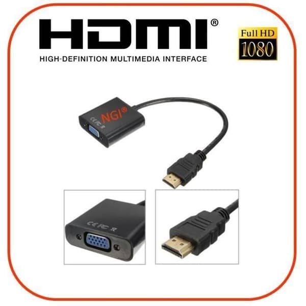 1080P HDMI hane till VGA hona Video Converter Adapter