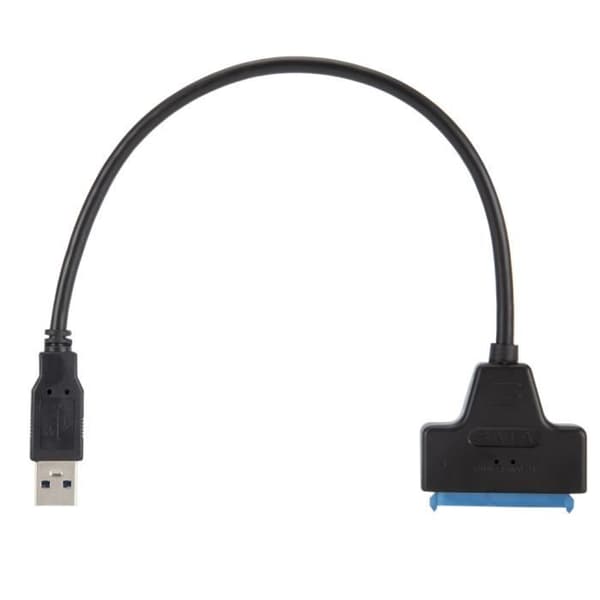 USB 3.0 till SATA III 22-stifts adapter för bärbar dator