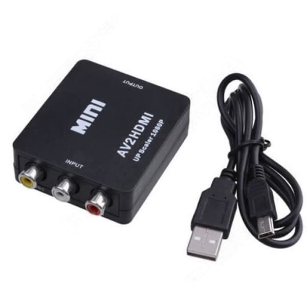 WY08482-Mini AV2HDMI Video Converter Adapter HD 720-1080p UP Skalare