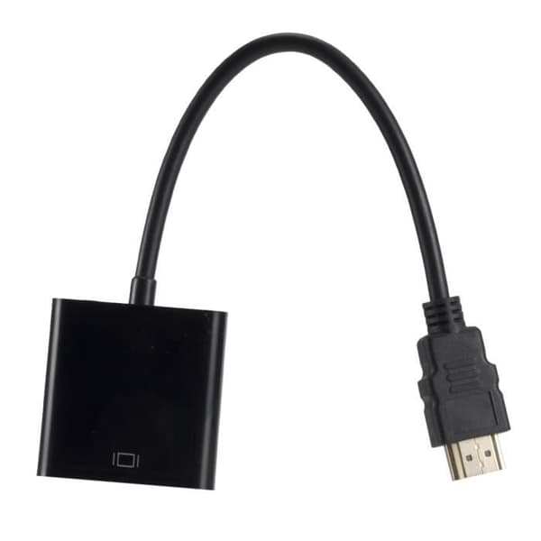 1080p kabelomvandlare HDMI till VGA honadapter, svart