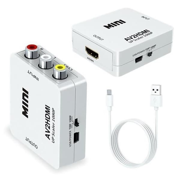 Mini AV RCA till HDMI Converter Adapter DVD Composite AV2HDMI C1080p HDTV Adapter