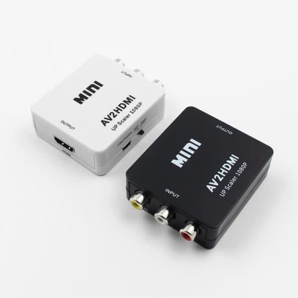 Mini RCA AV till HDMI Converter Adapter AV2HDMI Composite 1080P HDTV DVD Converter