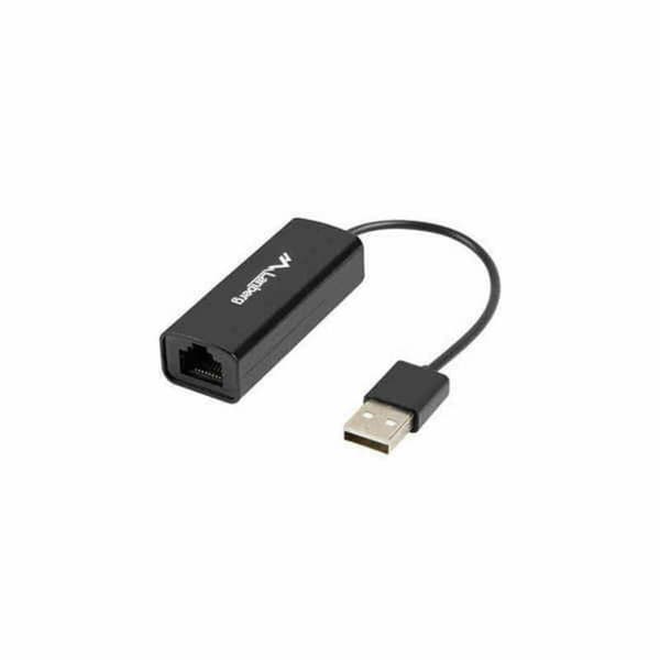 USB 2.0 til RJ45-netværksadapter Lanberg NC-0100-01 Sort
