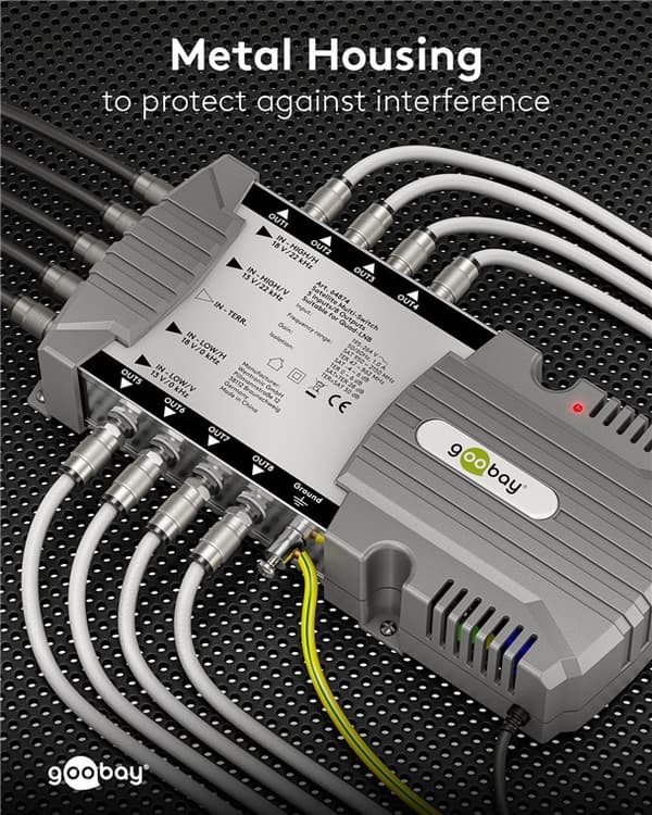 Sat multi-switch 5 indgange/8 udgange