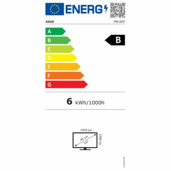 Näyttö Asus MB166C Full HD 15,6" 60 Hz