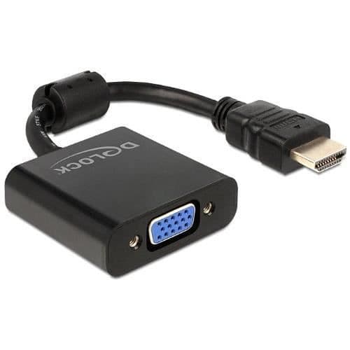 DELOCK KABELADAPTER HDMI-A ST> VGA KVINNA â € ¦