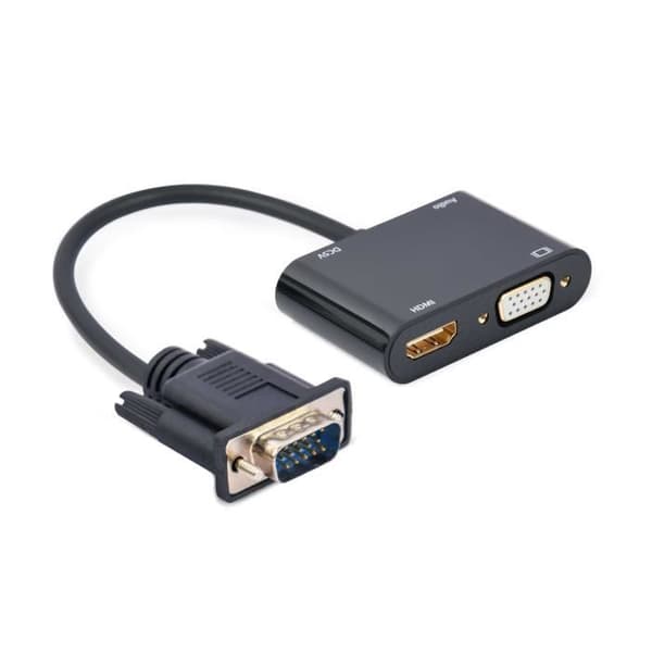 GEMBIRD A-VGA-HDMI-02 VIDEOKABEL OCH ADAPTER 0,15 M HDMI + VGA (D-S