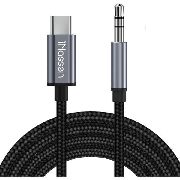 USB C-jack 3,5 mm-adapter för Samsung USB C 3,5 mm-jackadapter Aux-kabelvagnsstereoljud för Huawei P40 P30