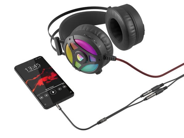 Adapteris Genesis 3.5mm Male  -  3.5mm Female x 2 Silver