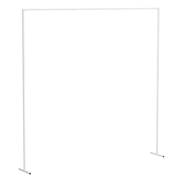Bryllupsfest Prom Baggrund Stand Rør Kit, Justerbar Gardinramme, 10ftx10ft, Xxl, hvid