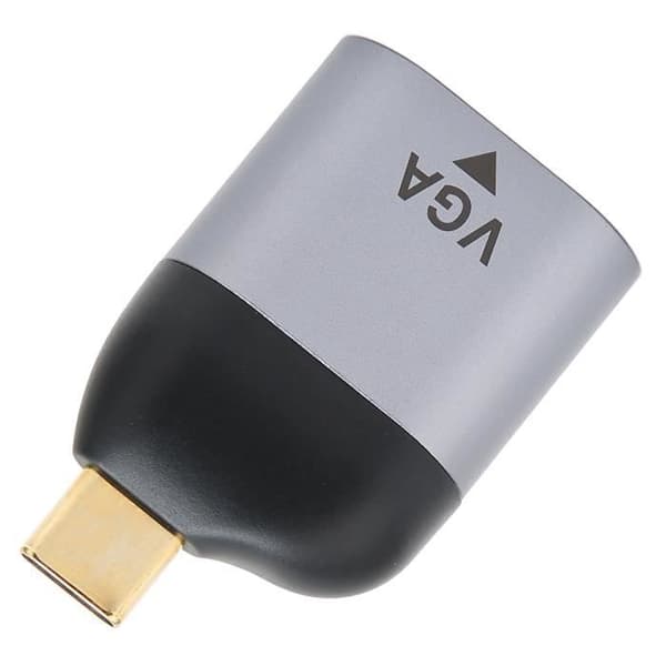 Fdit ljud- och videotillbehör JORINDO JD0756 USB C till VGA Adapter Typ-C Hane till VGA Hona Adapter för