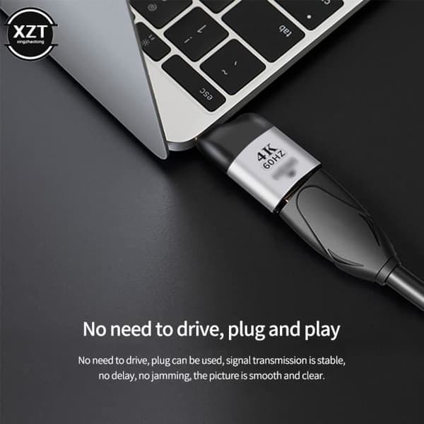 Typec till vga - USB 3.1 Typ C till HDMI-adapter, RJ45-jack, 4K-8k 60Hz projektion, hane till hona, video