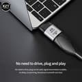 Miniatyrbild 4 av 4: Typec till vga - USB 3.1 Typ C till HDMI-adapter, RJ45-jack, 4K-8k 60Hz projektion, hane till hona, video