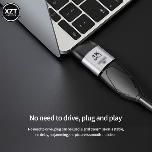 Typec till vga - USB 3.1 Typ C till HDMI-adapter, RJ45-jack, 4K-8k 60Hz projektion, hane till hona, video
