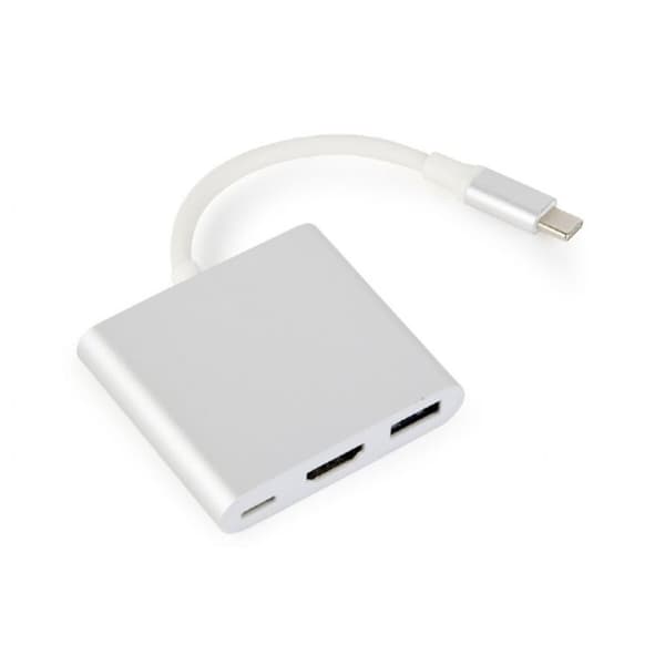 USB C till VGA Adapter GEMBIRD A-CM-HDMIF-02-SV Silver