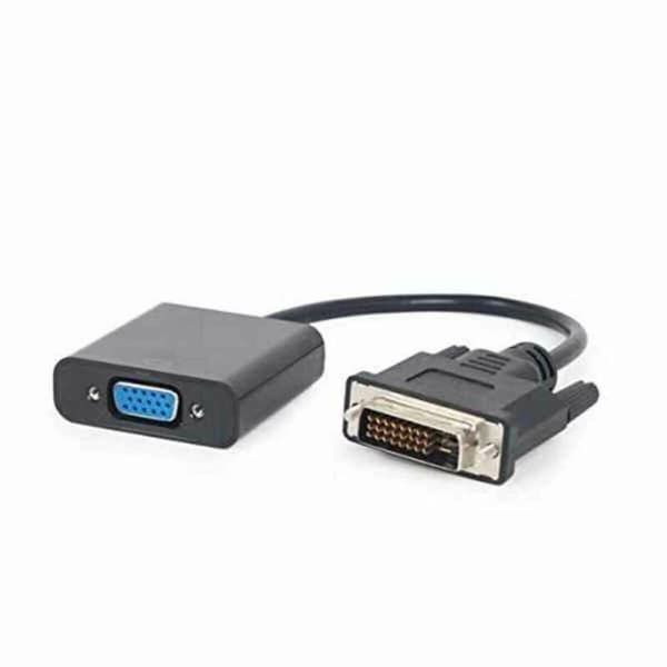 DVI till VGA Adapter GEMBIRD A-DVID-VGAF-01 Svart 20 cm