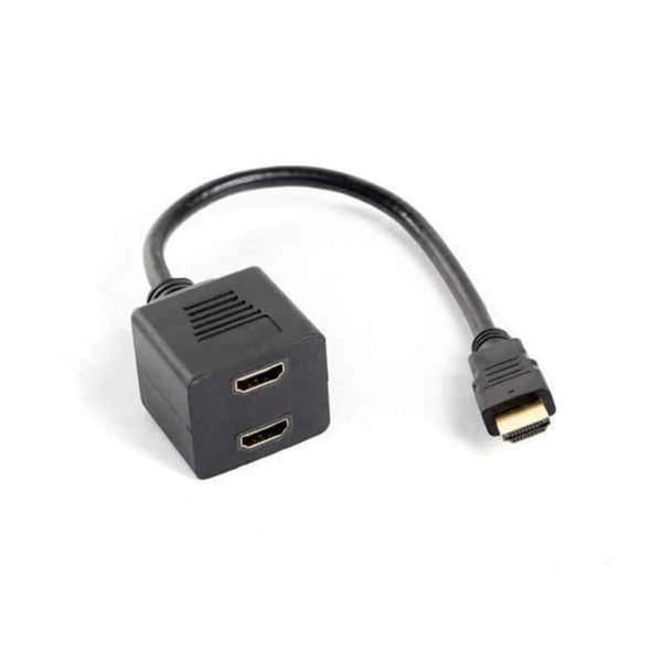AV-adapter/omvandlare Lanberg AD-0019-BK Svart 20 cm