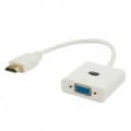 Miniatyrbild 1 av 2: Adapter HDMI till VGA Savio CL-27B Vit