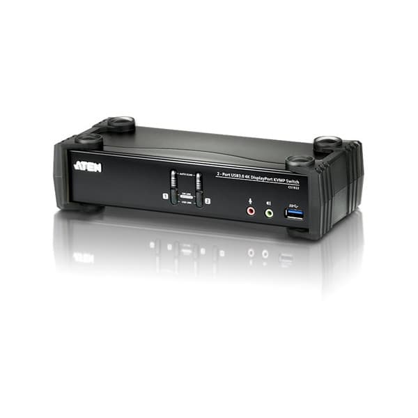 Aten CS1922 2-porttinen KVMP-kytkin, USB 31 Gen 1 musta
