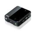 Miniatyrbild 1 av 3: ATEN CS782DP - KVM-switch, DisplayPort, USB, 3,5 mm