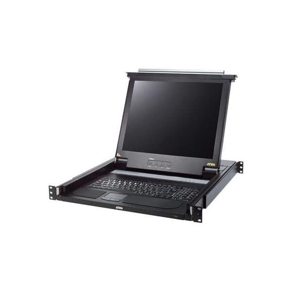 ATEN 19" KVMkonsol og 17" LCDskærm, 1U Sort