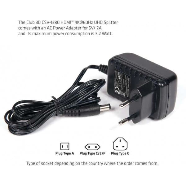 Club 3D HDMI 20 UHD Splitter -delare