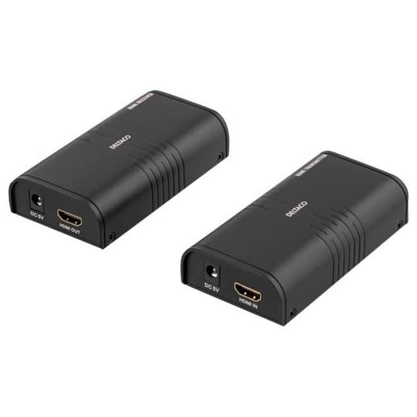 Deltaco HDMI-221 HDMI -förlängningskabel för Ethernet-kabel