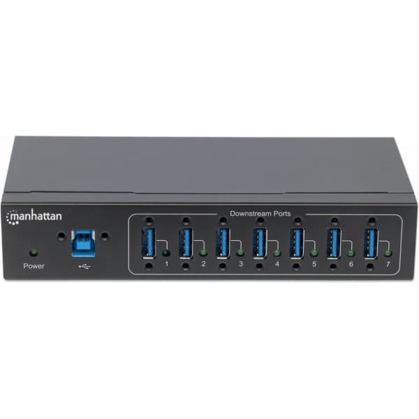 M164405 Manhattan Industriell ESD-skyddad 7-port USB 30 hub