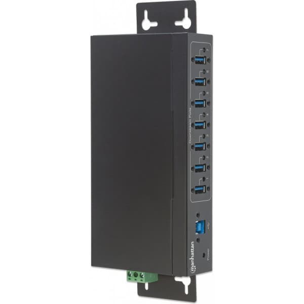 M164405 Manhattan Industriell ESD-skyddad 7-port USB 30 hub