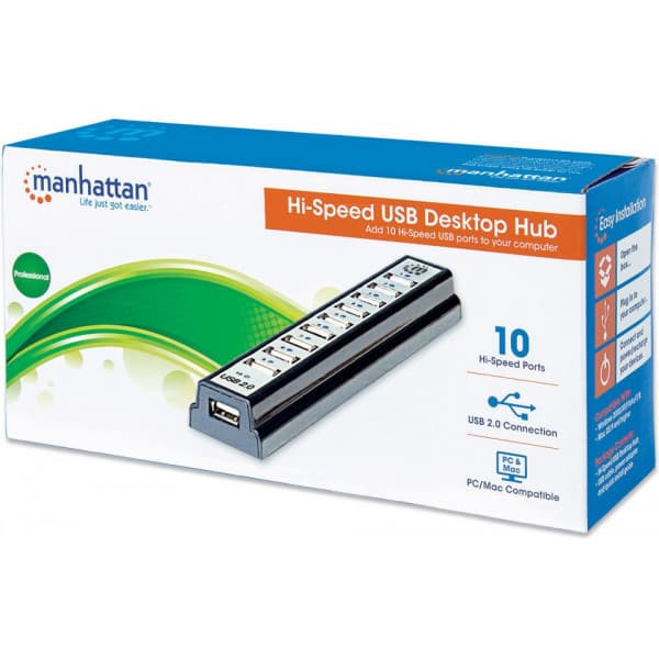 Manhattan HiSpeed USB Desktop Hub 10port USB hub