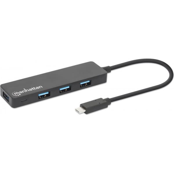 Manhattan 4port USB hub, til USBCport