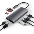 Miniatyrbild 4 av 5: Satechi USB-C Multi-Port Adapter 4K Gigabit Ethernet V2 -adapter, space gray