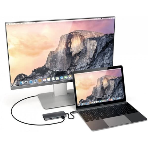 Satechi USB-C Multi-Port Adapter 4K Gigabit Ethernet V2 -adapter, space gray