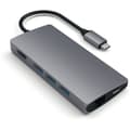 Miniatyrbild 1 av 5: Satechi USB-C Multi-Port Adapter 4K Gigabit Ethernet V2 -adapter, space gray