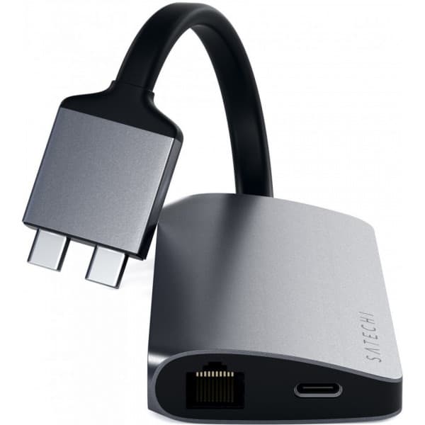 Satechi TypeC Dual Multimediaadapter, Space Gray