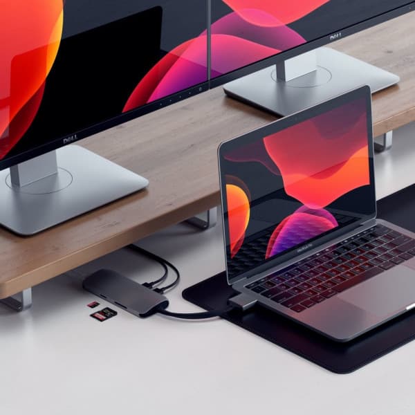 Satechi TypeC Dual Multimediaadapter, Space Gray