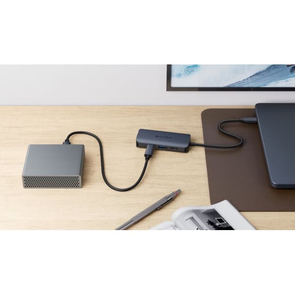 HyperDrive Next 4 Port USB-C Hub-adapter, blå