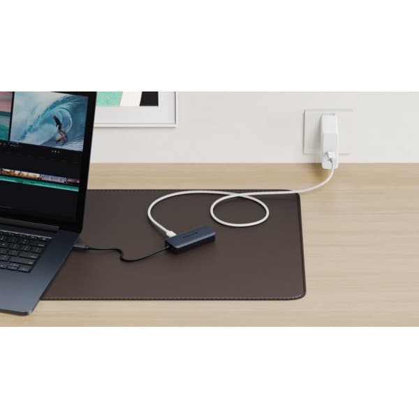 HyperDrive Next 4 Port USB-C Hub-adapter, blå