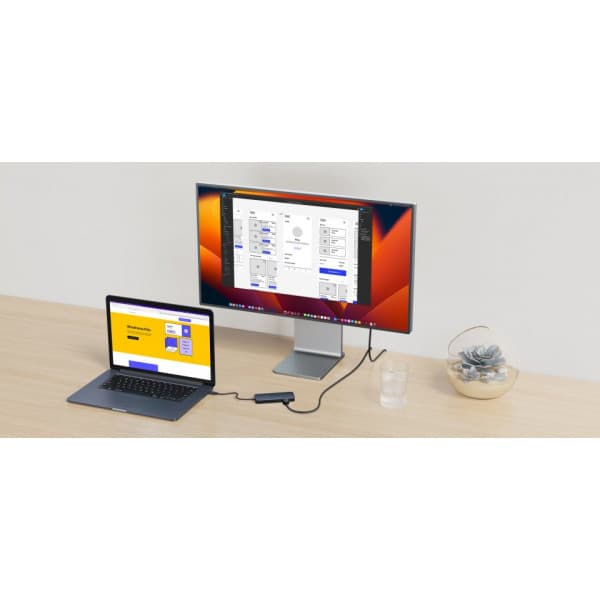HyperDrive Next 8 Port USB-C Hub -adapter, midnattsblått
