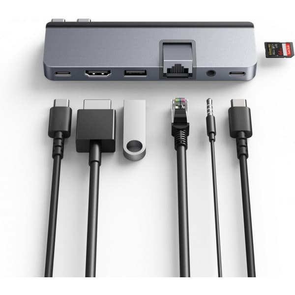 Hyper HyperDrive DUO PRO 7i2 USBC Hubadapter, stjernegrå