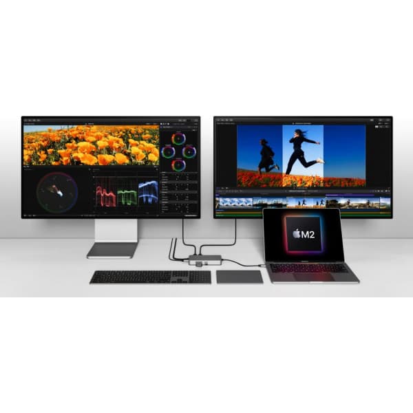 Hyper Dual 4K HDMI 10-in-1 USB-C Hub -adapteri