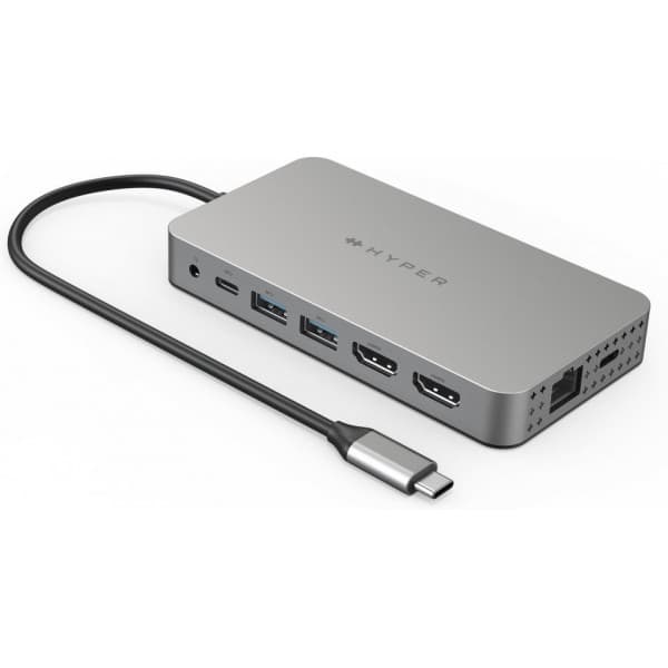 Hyper Dual 4K HDMI 10-i-ett USB-C-hub-adapter
