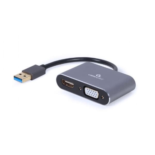USB til VGA/HDMI-adapter GEMBIRD