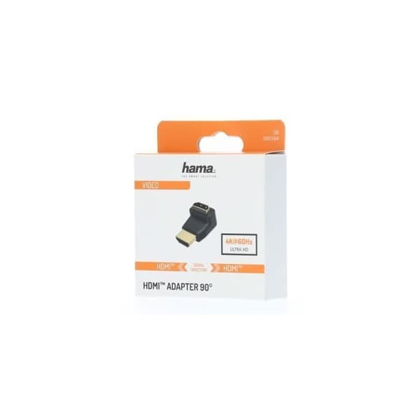High Speed HDMI™-vinkeladapter, hane - hona, 90°