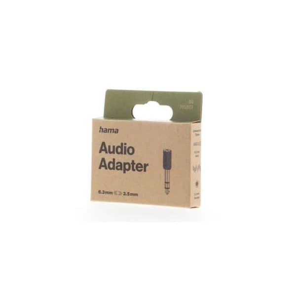 Ljudadapter, 3,5 mm honjack - 6,3 m hanjack, stereo