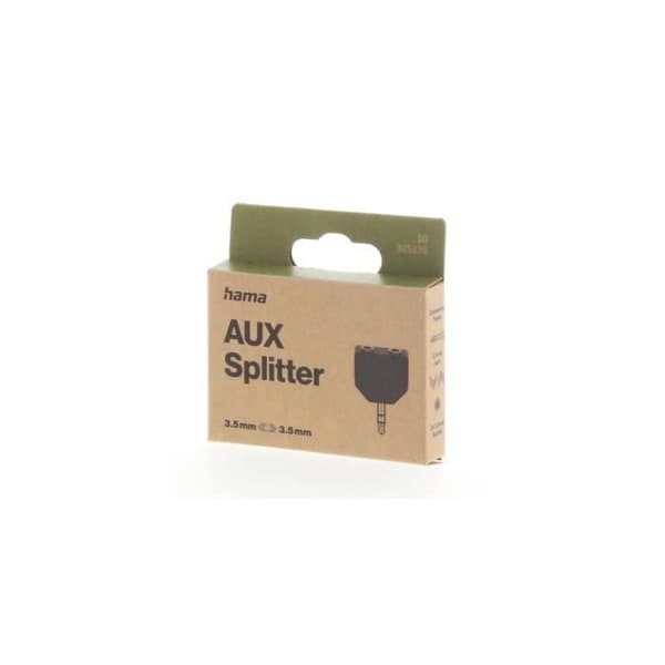 Ljudadapter, 3,5 mm hanuttag - 2 st 3,5 m honuttag, stereo
