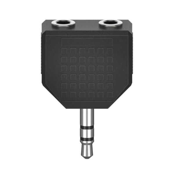 Ljudadapter, 3,5 mm hanuttag - 2 st 3,5 m honuttag, stereo