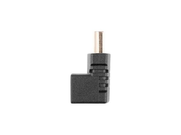 HDMI(M)-HDMI(F) ADAPTER ANGLED DOWN BLACK LANBERG